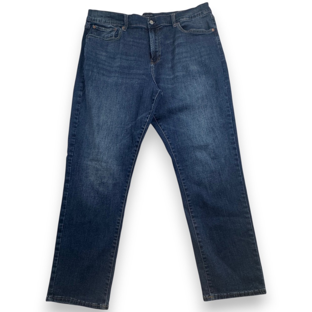 Lucky Brand 221 Straight Jeans Mens 38x30 Dark Wash Blue Denim Pants